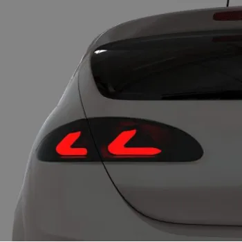 Πίσω φανάρια led για Seat Leon 1P (2005-2009)- Lightbar design φιμέ - σετ 2τμχ.