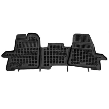 Λαστιχένια πατάκια Rezaw Plast για Ford Transit Custom (2013-2023) / Tourneo Custom (2013-2018) / Transit (2013+) - 3 θέσιο τύπου σκαφάκι - 1τμχ.