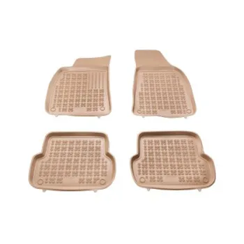 Λαστιχένια πατάκια Rezaw Plast για AUDI A4 B6 / B7 (2001-2008) τύπου σκαφάκι - μπεζ - 4τμχ.
