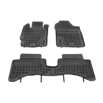Λαστιχένια πατάκια Rezaw Plast για TOYOTA Yaris Hybrid (2014-2020) - facelift - τύπου σκαφάκι - 3τμχ.