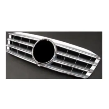 Μάσκα για Mercedes W203 (2000-2007) - 4 γρίλιες  χρωμίου