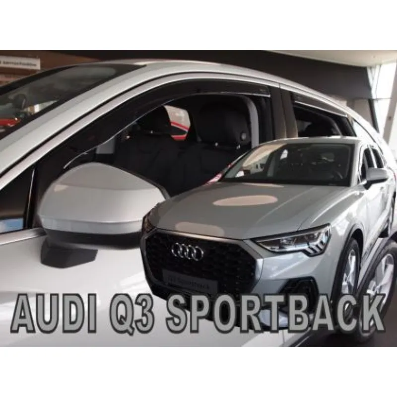 Ανεμοθραύστες για Audi Q3 Sportback (2020+) - 4 τμχ. εμπρός και πίσω Ανεμοθραύστες για Audi Q3 Sportback (2020+) - 4 τμχ. εμπρός και πίσω