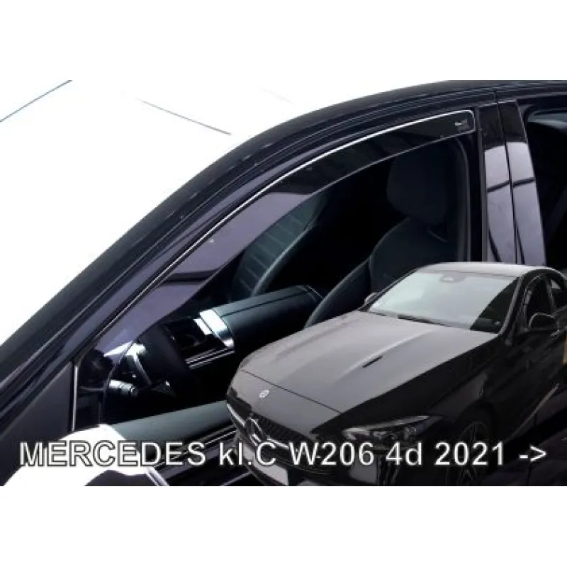 Ανεμοθραύστες για Mercedes C W206 4D (2021+) - 2 τμχ. εμπρός