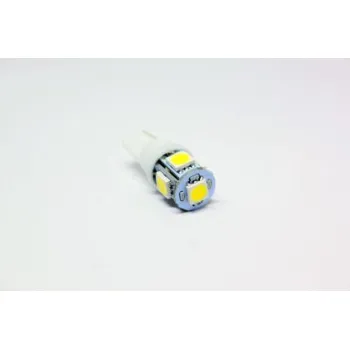 Led λάμπα τύπου Τ10 με 5 SMD led 5000K - 1τμχ.