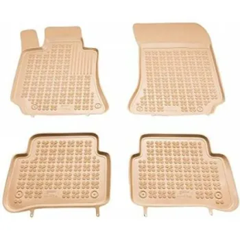 Λαστιχένια πατάκια Rezaw Plast για FORD Galaxy (1995-2006) / VW Sharan / SEAT Alhambra (1995-2010) - Σετ - τύπου σκαφάκι - μπεζ - 4τμχ.