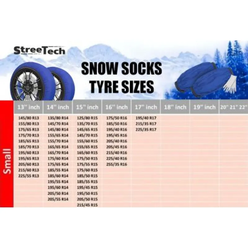 Χιονοκουβέρτες Streetech Pro Series - λευκό χρώμα - μέγεθος S - σετ 2τμχ. Χιονοκουβέρτες Streetech Pro Series - λευκό χρώμα - μέγεθος S - σετ 2τμχ.