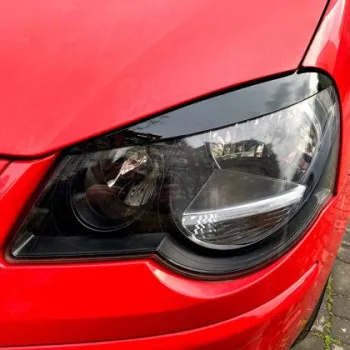 Φρυδάκια φαναριών για Volkswagen Polo (2002-2009)  - μαύρα γυαλιστερά