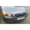 Μάσκα BMW E60 (2003-2010) - μαύρη / χρωμιού Diamond design - 2τμχ.