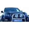 Φανάρια εμπρός angel eyes για Toyota Land Cruiser 120 (2003-2009) - μαύρα , με λάμπες (Η7) - σετ 2τμχ.