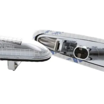 Led φλας φτερού για BMW E46 (2001-2005) / E60 / E90 - χρωμίου με τρεχούμενο φλας - σετ 2τμχ.