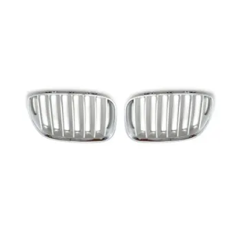 Μάσκα για BMW X5  E53 (2004-2007) - ασημένια - 2τμχ.