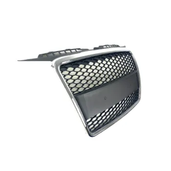Μάσκα με βάση για σήμα για Audi A3 (2005-2008) - RS-Look ματ με πλαίσιο χρωμίου