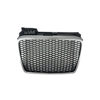 Μάσκα χωρίς σήμα για Audi A4 B7 (2004-2008) - RS LOOK ασημένιο - ματ