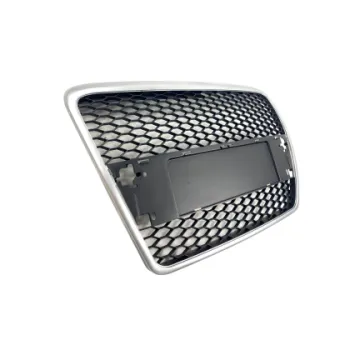 Μάσκα χωρίς σήμα για Audi A6 4F (2004-2008) - με πλαίσιο χρωμίου RS Look