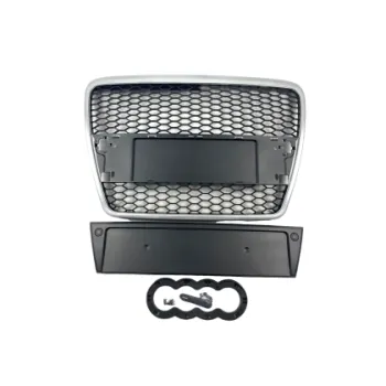 Μάσκα χωρίς σήμα για Audi A6 4F (2004-2008) - με πλαίσιο χρωμίου RS Look
