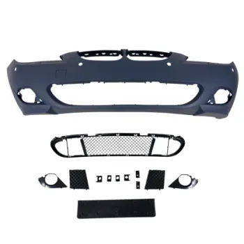Προφυλακτήρας εμπρός για BMW E60 (2003-2007) - M pack design με ανοίγματα parktronic και πιτσιλίθρες