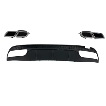 Προφυλακτήρας εμπρός για Mercedes C-class W205 (2014+) - AMG look - με diffuser και μπούκες