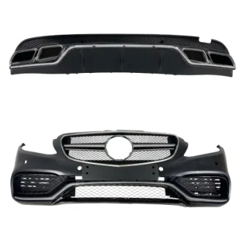Προφυλακτήρας εμπρός για Mercedes C-class W205 (2014+) - AMG look - με diffuser και μπούκες