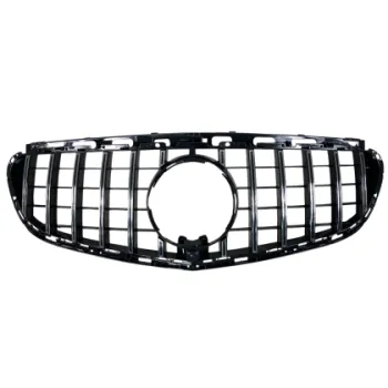 Μάσκα για Mercedes W212 E-class (2014-2015) chrome/black - GT