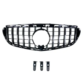 Μάσκα για Mercedes W212 E-class (2014-2015) chrome/black - GT