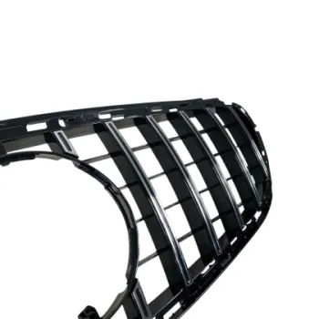 Μάσκα για Mercedes W212 E-class (2014-2015) chrome/black - GT