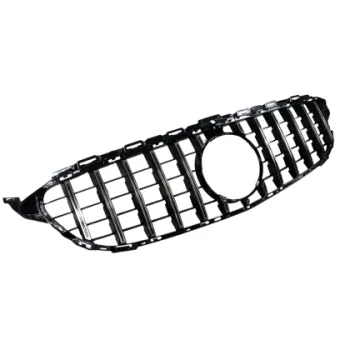 Μάσκα για Mercedes W205 C-class (2014-2021) chrome/black - GT
