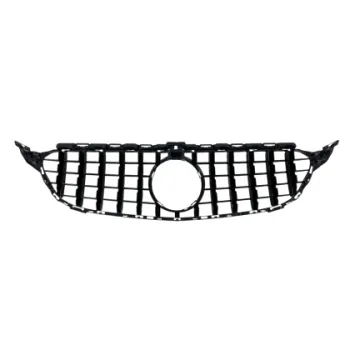 Μάσκα για Mercedes W205 C-class (2014-2021) chrome/black - GT