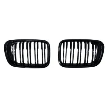 Μάσκα για BMW E46 (1998-2001) sedan - διπλές γυαλιστερές - 2τμχ.