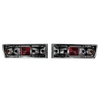 Πίσω φανάρια BMW E30 (1983-1987) - μαύρα χρωμίου - σετ 2τμχ.