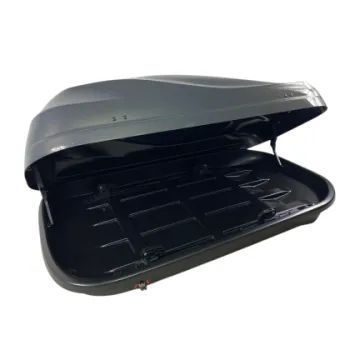 Μπαγκαζιέρα οροφής Junior Altro 140x90x38cm με μονό άνοιγμα με κλειδί, 370 λίτρα - Γκρι γυαλιστερή