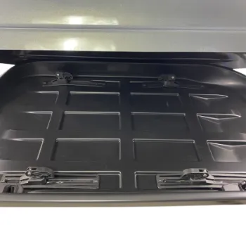 Μπαγκαζιέρα οροφής Junior Altro 140x90x38cm με μονό άνοιγμα με κλειδί, 370 λίτρα - Γκρι γυαλιστερή