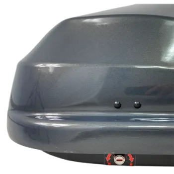 Μπαγκαζιέρα οροφής Junior Altro 140x90x38cm με μονό άνοιγμα με κλειδί, 370 λίτρα - Γκρι γυαλιστερή