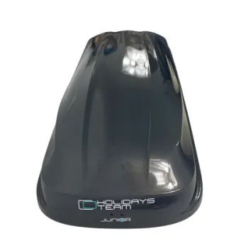 Μπαγκαζιέρα οροφής Junior Altro 185x80x41cm με διπλό άνοιγμα με κλειδί, 460 λίτρα - Γκρι υαλιγστερή