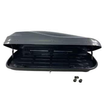 Μπαγκαζιέρα οροφής Junior Altro 185x80x41cm με διπλό άνοιγμα με κλειδί, 460 λίτρα - Γκρι υαλιγστερή