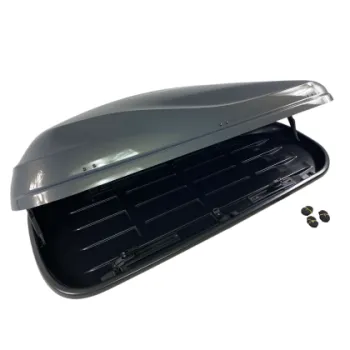 Μπαγκαζιέρα οροφής Junior Altro 185x80x41cm με διπλό άνοιγμα με κλειδί, 460 λίτρα - Γκρι υαλιγστερή