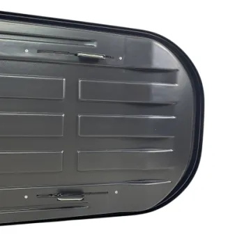 Μπαγκαζιέρα οροφής Junior Altro 185x80x41cm με διπλό άνοιγμα με κλειδί, 460 λίτρα - Γκρι υαλιγστερή