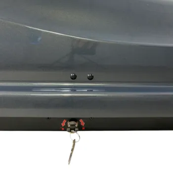 Μπαγκαζιέρα οροφής Junior Altro 185x80x41cm με διπλό άνοιγμα με κλειδί, 460 λίτρα - Γκρι υαλιγστερή