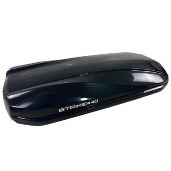 Μπαγκαζιέρα οροφής Junior Strike 199x84x35cm με διπλό άνοιγμα και κλειδί, 440 λίτρα - μαύρη γυαλιστερή