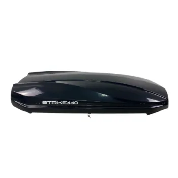 Μπαγκαζιέρα οροφής Junior Strike 199x84x35cm με διπλό άνοιγμα και κλειδί, 440 λίτρα - μαύρη γυαλιστερή