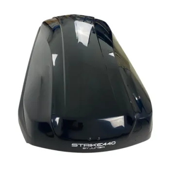 Μπαγκαζιέρα οροφής Junior Strike 199x84x35cm με διπλό άνοιγμα και κλειδί, 440 λίτρα - μαύρη γυαλιστερή