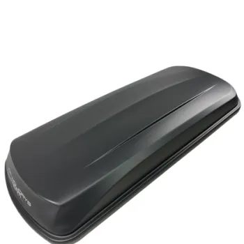 Μπαγκαζιέρα οροφής Junior Xtreme 2 195x78x39cm με διπλό άνοιγμα και κλειδί, 445 λίτρα - μαύρη