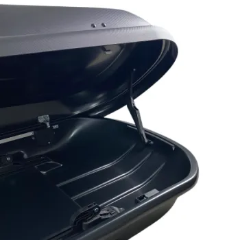 Μπαγκαζιέρα οροφής Junior Xtreme 2 195x78x39cm με διπλό άνοιγμα και κλειδί, 445 λίτρα - μαύρη