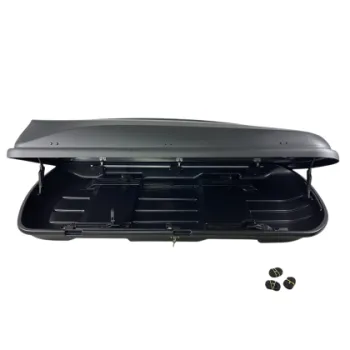 Μπαγκαζιέρα οροφής Junior Xtreme 2 195x78x39cm με διπλό άνοιγμα και κλειδί, 445 λίτρα - μαύρη