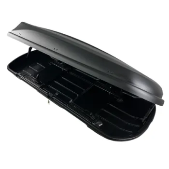 Μπαγκαζιέρα οροφής Junior Xtreme 2 195x78x39cm με διπλό άνοιγμα και κλειδί, 445 λίτρα - μαύρη