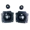Φανάρια εμπρός με σταυρό Vw Golf II (1983-1993) - chrome ,  χωρίς  λάμπες (Η 4 ) - σετ 2τμχ.