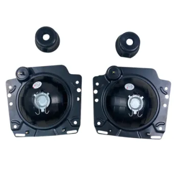 Φανάρια εμπρός με σταυρό Vw Golf II (1983-1993) - chrome ,  χωρίς  λάμπες (Η 4 ) - σετ 2τμχ.