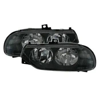 Φανάρια εμπρός για Alfa Romeo 156(1997-2003) - μαύρα , χωρίς λάμπες (Η7) - σετ 2τμχ.