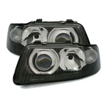 Φανάρια εμπρός για Audi A3 (2000-2003) - μαύρα , χωρίς λάμπες (Η1/H7) - σετ 2τμχ.