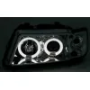 Φανάρια εμπρός angel eyes για Audi A3 (1996-2000) - χρωμίου , με λάμπες (Η1) - σετ 2τμχ.
