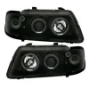 Φανάρια εμπρός angel eyes για Audi A3 (1996-2000) - μαύρα , με λάμπες (Η1) - σετ 2τμχ. Φανάρια εμπρός angel eyes για Audi A3 (1996-2000) - μαύρα , με λάμπες (Η1) - σετ 2τμχ.